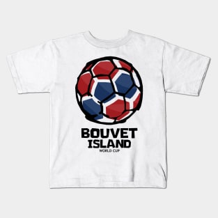 Bouvet Island Football Country Flag Kids T-Shirt